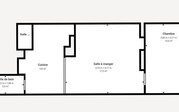 Appartement à vendre    3 pièces • 49,45 m2 Paris 7