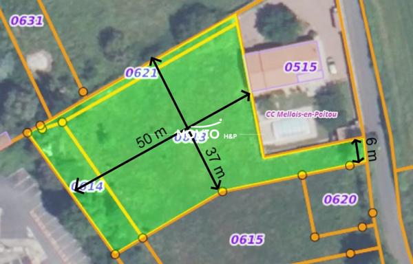 Terrain constructible 2002 m²