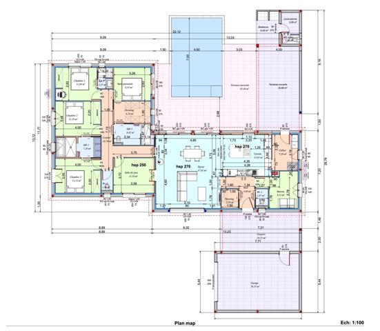 Villa contemporaine d'environ 170 M2 en cours de construction