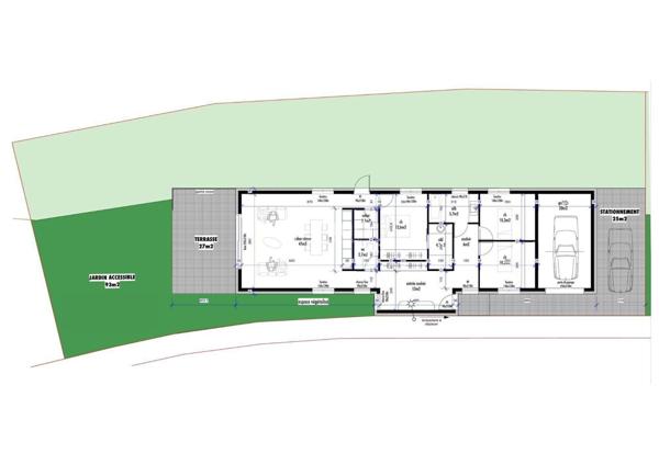 Maison neuve plain-pied avec vue exceptionnelle 115m2