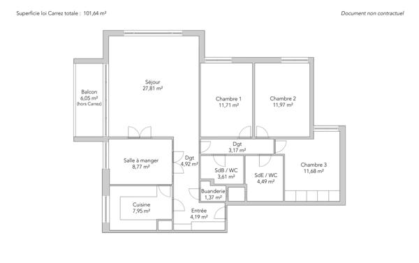 Appartement Paris 15e - Métro FALGUIÈRE