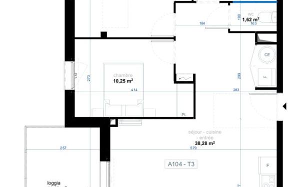 Appartement à vendre    3 pièces • 70,35 m2 Narbonne