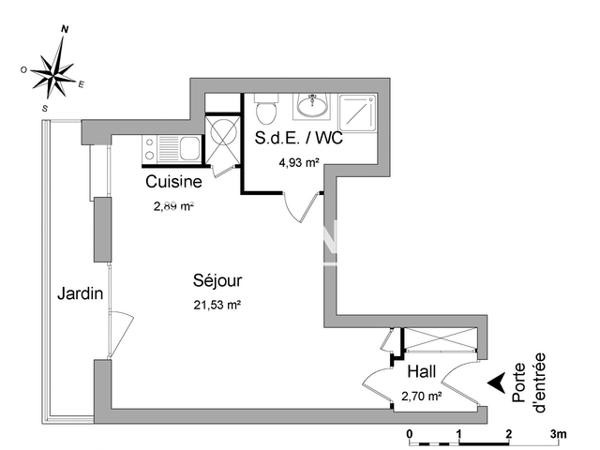 Location Studio 32.05 m² - 38 RUE STANISLAS Colmar 68000