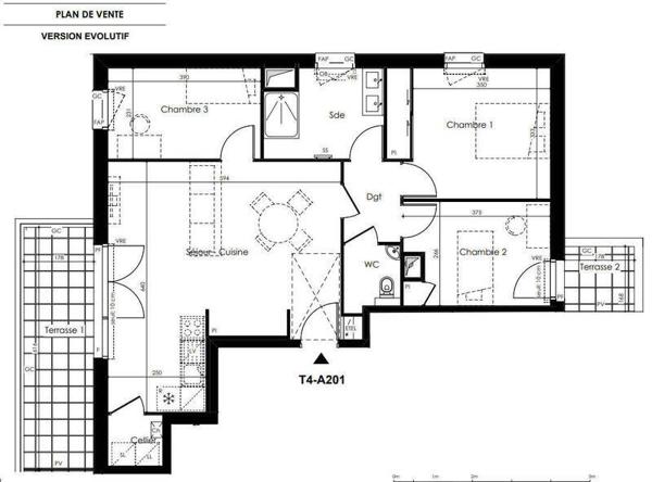 Appartement 4 pièces - 44115 Basse-Goulaine