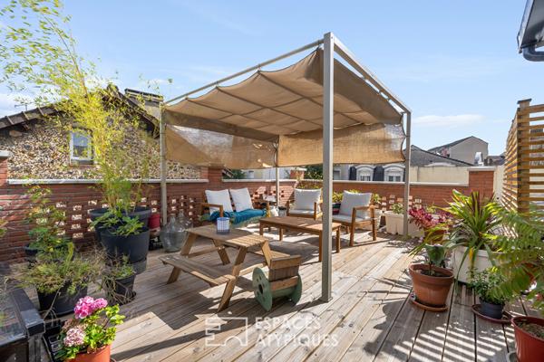 Maison de ville avec terrasse en rooftop
