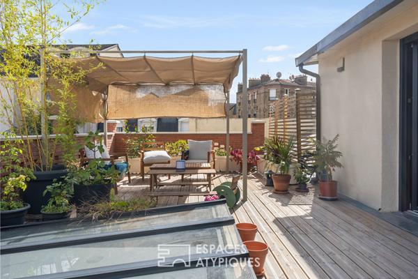 Maison de ville avec terrasse en rooftop