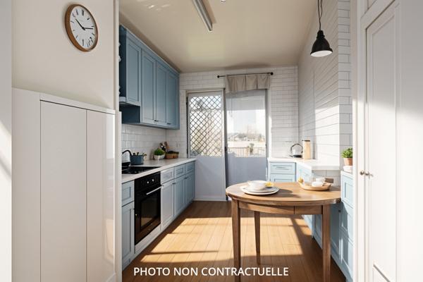 MARSEILLE 8 - SECTEUR VELODROME / PALAIS DES CONGRES , APPARTEMENT TRAVERSANT, LUMINEUX , DEUX BALCONS, ASCENSEUR, DEUX CHAMBRES -