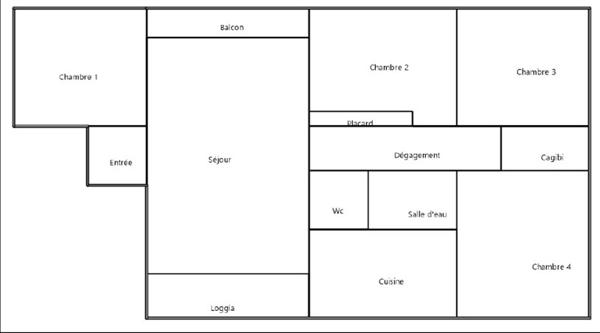Appartement 5 pièces 90.26 m2