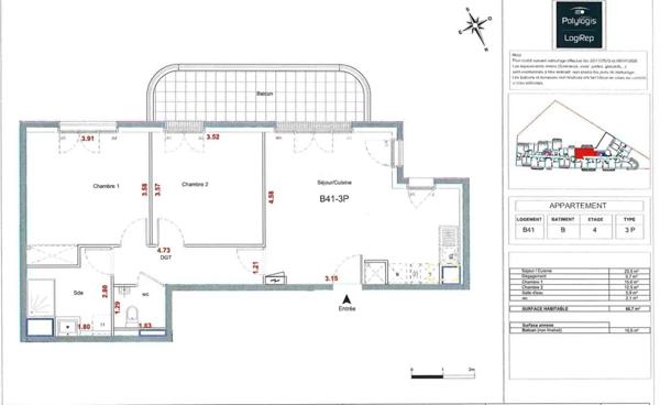 Appartement à louer à Saint-Ouen-sur-Seine (93400)