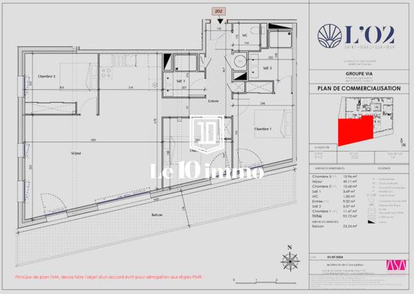 Appartement T5 - Vente sur plan - 93m2