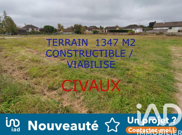 Terrain à vendre 1 347 m² Civaux