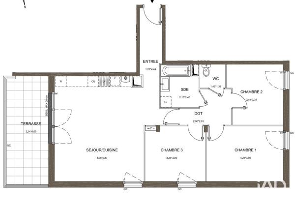 Appartement (neuf) à vendre 4 pièces 81 m² Arradon
