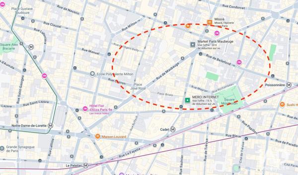 Boutique/Local commercial à vendre 136 m² Paris 9