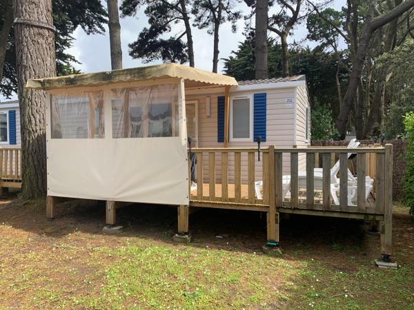 Mobil home 40 m2, 3 chambres à 20 m de la plage.
