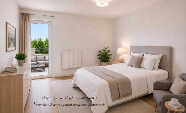 Appartement à vendre 2 pièces JUVIGNAC (34)-1Chambre-2Terrasses-Parking-Rez de jardin-Résidence Seniors
