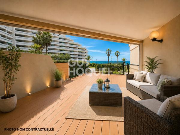 Appartement Vue Mer - T3 + 50m² de terrasse+ parking - résidence avec piscine