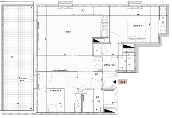 Achat appartement - 63m² - 44600 - Saint-Nazaire