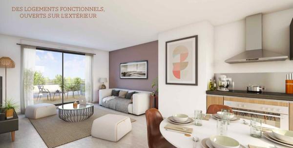 T3 avec Terrasse/Parking - Pied des Commerces