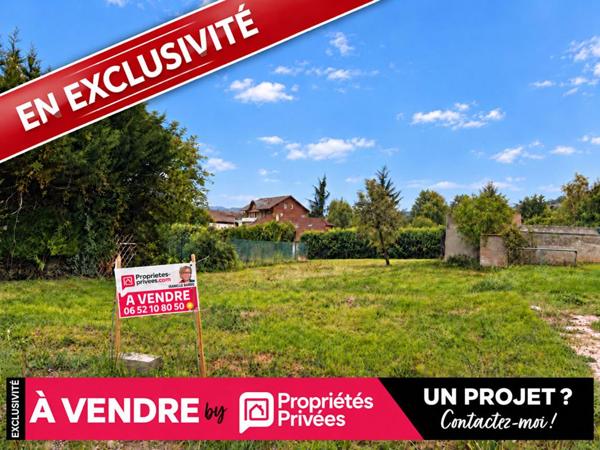 73100-Terrain  -846 m2 ,libre constructeur , centre GRESY-SUR-AIX