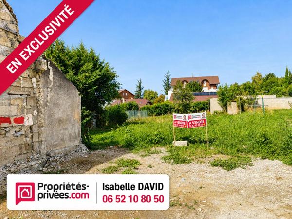 73100-Terrain  -846 m2 ,libre constructeur , centre GRESY-SUR-AIX