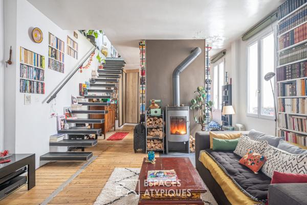 Duplex et studio en dernier étage