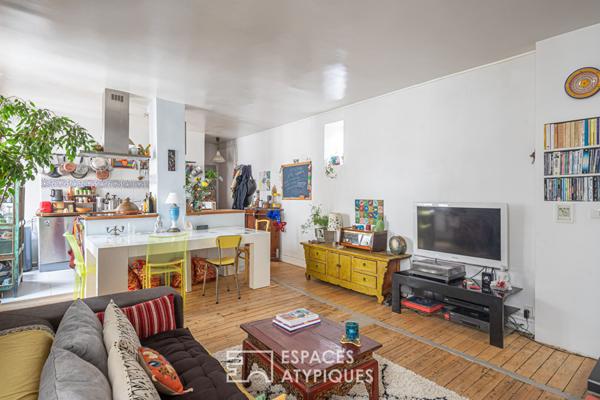 Duplex et studio en dernier étage