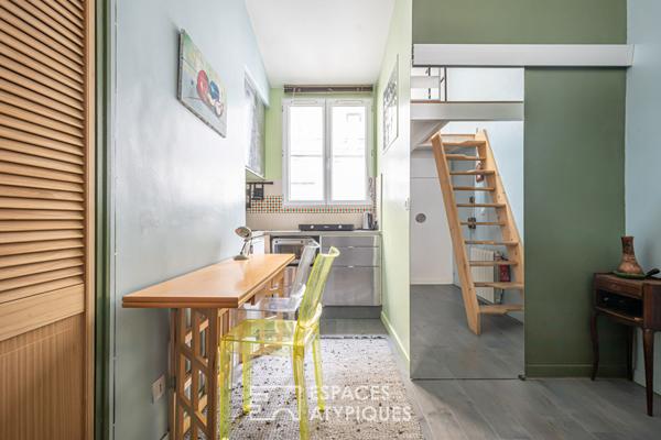 Duplex et studio en dernier étage