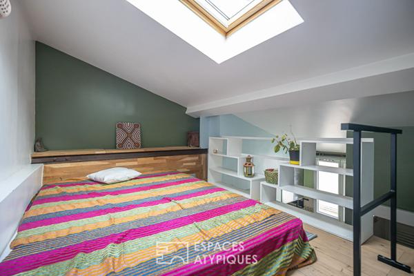 Duplex et studio en dernier étage