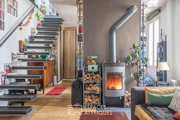 Duplex et studio en dernier étage