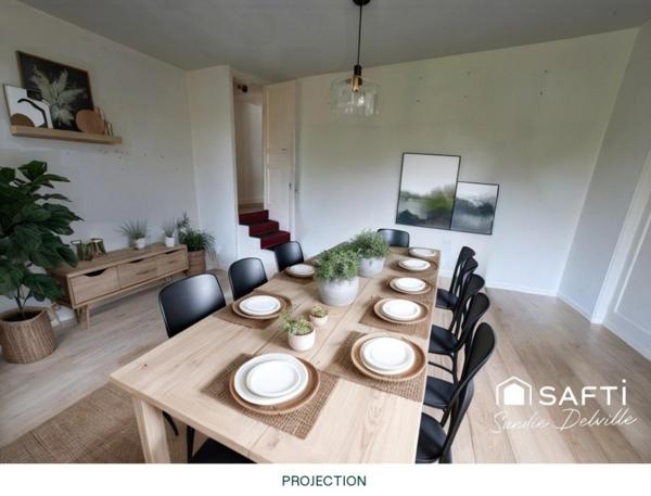 Maison 5p- 132m²- 4 chambres- jardin