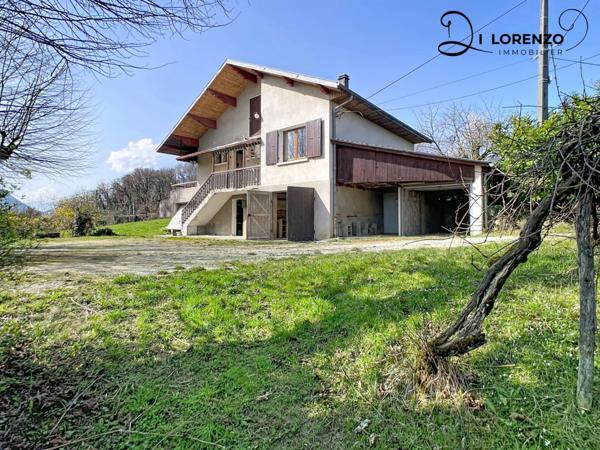 Maison à rénover sur grand sous-sol avec 2 garages et combles aménageables VIMINES (73)