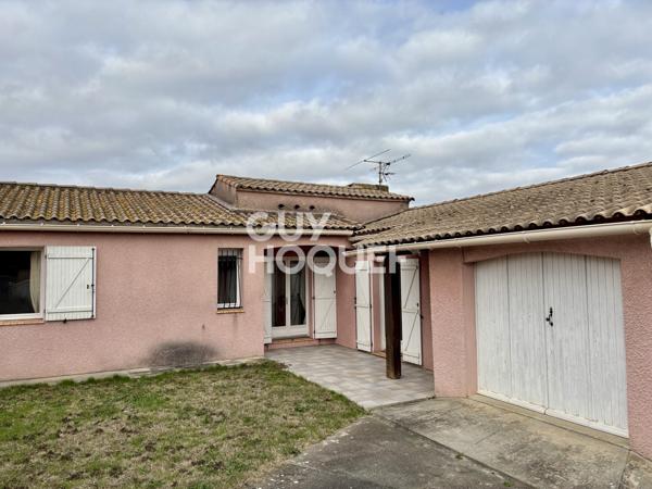 MONTLEGUN - Maison plain pied 3 chambres, garage sur terrain 443 m²