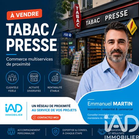Tabac, Presse, Loto​ à vendre 18 m² Clermont-Ferrand