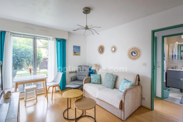 Cabourg Plage - Appartement de type T2 de 33 m2 avec terrasse de 34 m2 - 1 chambre - Plain pied - Cave - Parking
