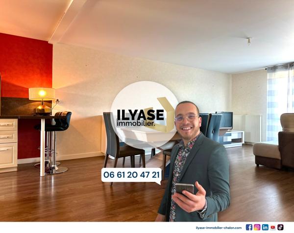Chalon-sur-Saône (71100) Appartement T3 meublé | 69 m² | Balcon