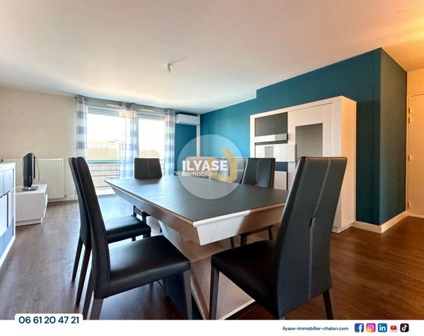 Chalon-sur-Saône (71100) Appartement T3 meublé | 69 m² | Balcon