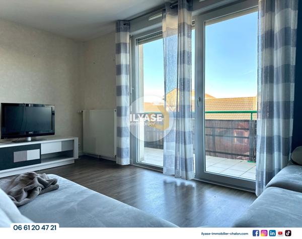Chalon-sur-Saône (71100) Appartement T3 meublé | 69 m² | Balcon