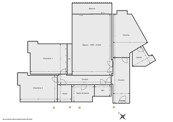 Appartement lumineux avec vue dégagée en vente à Paris 19ème 75019