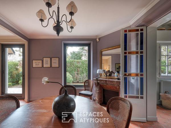 Maison meulière rénovée avec jardin et extensions dans un quartier recherché de Soisy-sur-Seine