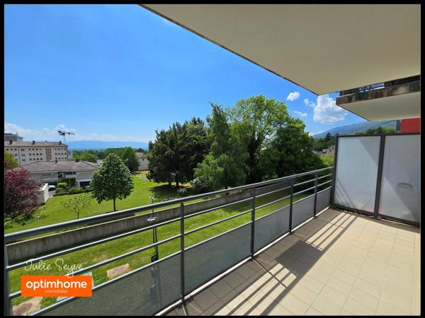 T3 Gex traversant avec terrasse et vue Mont Blanc – 2 places de parking