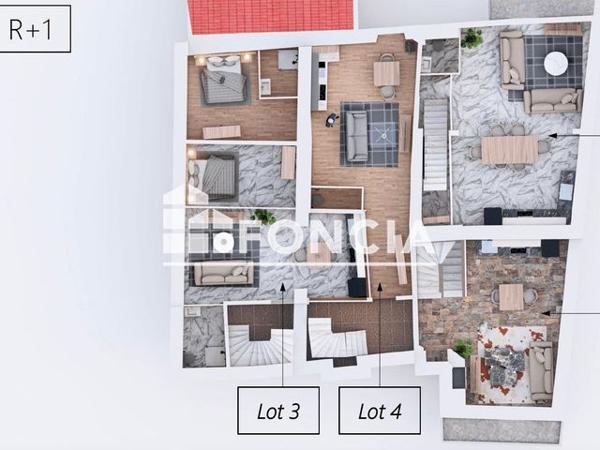 À vendre Appartement 2 pièces 36 m² - Laval 53000