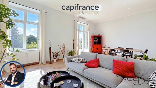 Appartement à vendre 5 pièces SAINTE FOY LES LYON (69) SAINTE-FOY-LÈS-LYON – APPARTEMENT DE CARACTÈRE 130 M² – 3 CHAMBRES – 1 GARAGE – PARKING – CAVE