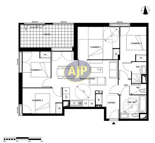 Vente appartement Villenave D Ornon : 342 900 € - AJP ACTEA Talence