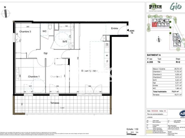 Location Appartement 4 pièces 75.31 m² - LE GIO BATIMENT A Frejus 83600