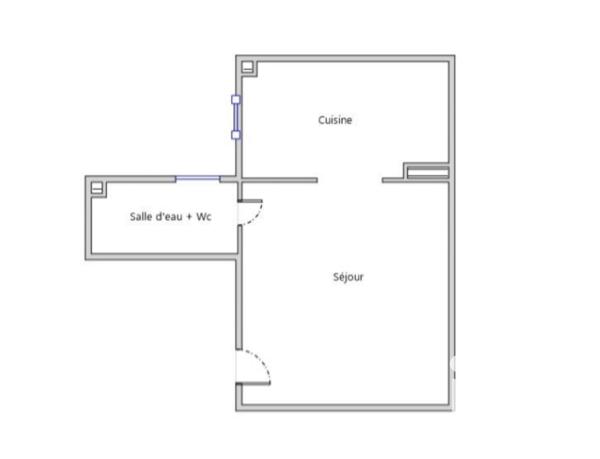 Studio à vendre 24,82 m² Puteaux