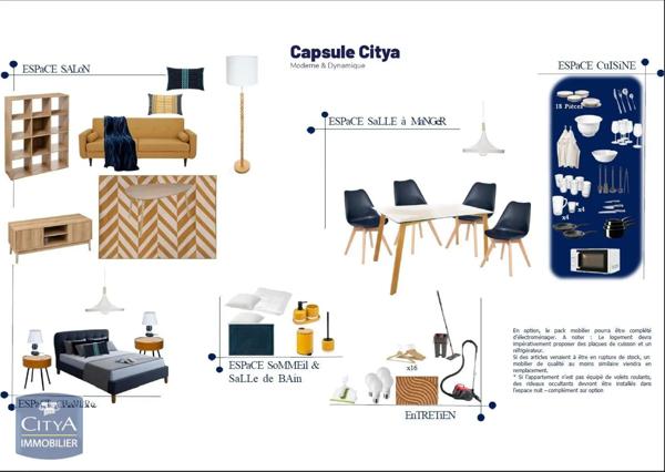 Location appartement 2 pièces de 42.89m²