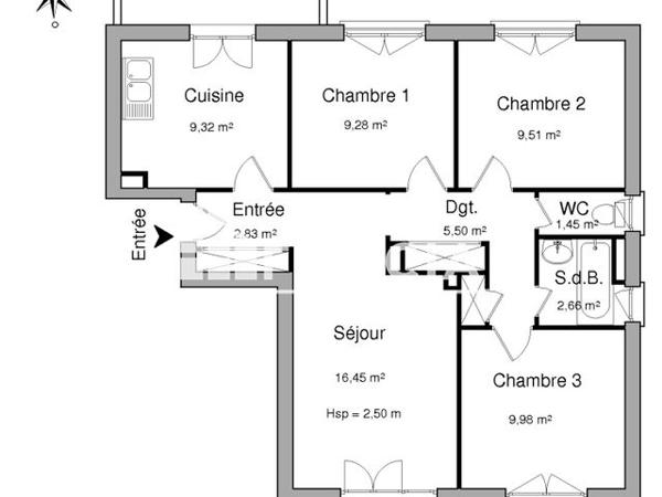 Location Appartement 4 pièces 66.98 m² - 22 RUE PAUL LOUBET Montelimar 26200
