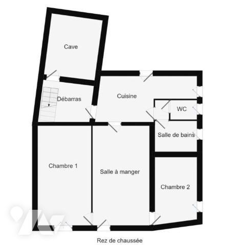 Maison de bourg de 65m² avec 2nd batiment indépendant : garage et grenier sur MONCE EN SAOSNOIS