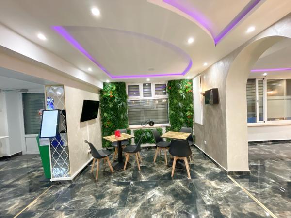 Immeuble avec local commercial, deux terrasses, 3 appartements, une salle des fêtes, 4 caves et une dépendance