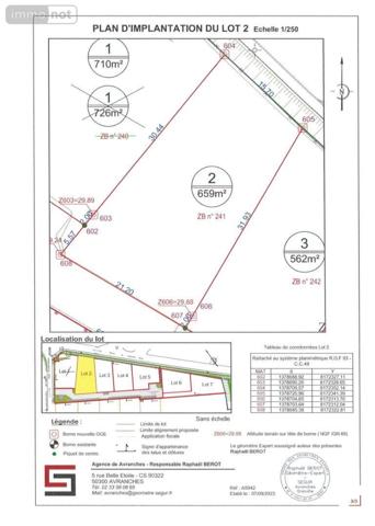 Terrain à Batir à vendre à Le Val-Saint-Père dans la Manche (50300), ref : LO519